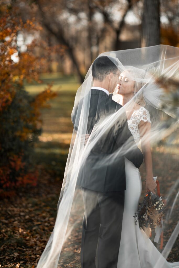 Ehegelübde Herbsthochzeit Brautpaar